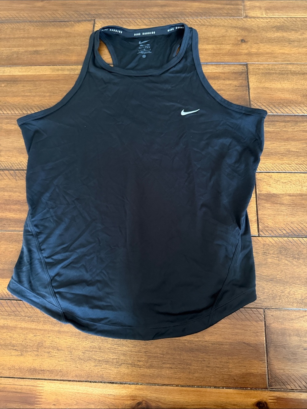 Nike Black Racerback Performance Tank size Large